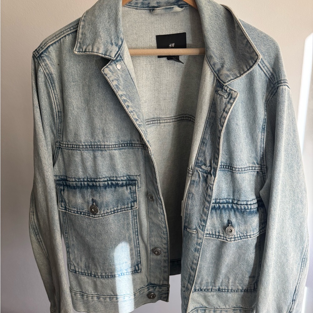 H&M Faded Blue Denim Jacket
